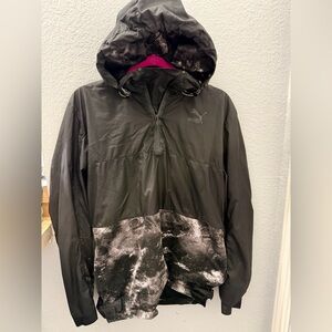 Puma Men's Storm hooded Windbreaker Jacket Black 573025 01 SZ S